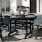 Flash Furniture Tolleson 5-Pc Adirondack Dining Set w/48-in Rnd Recycled HDPE Table and 4 Chairs w/Cupholders, Blk LE-HMP-248-2037-BLK-GG - alternate 2
